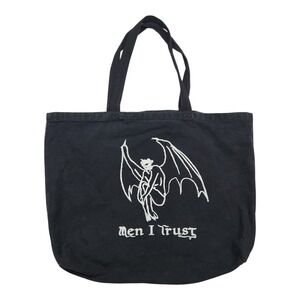Men I Trust Black Canvas Tote Gargoyle Bag Graphic Print Merchandise Collection